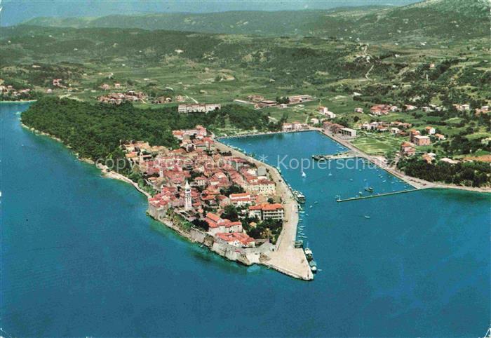 Rab  Croatia Panorama Halbinsel Hafen