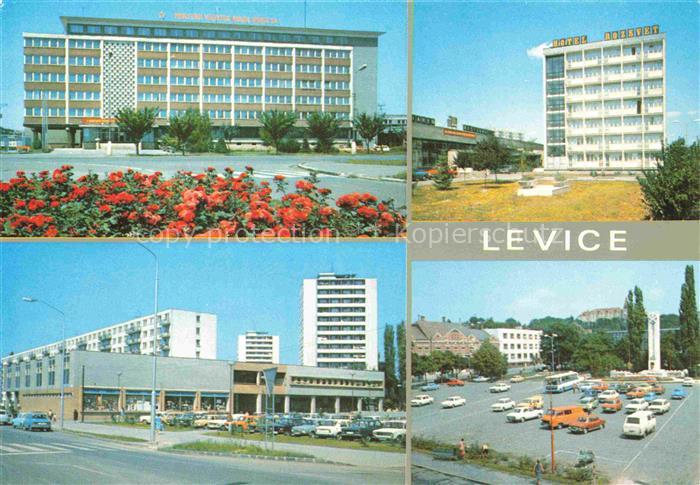 Levice Lewenz SK Teilansichten Hochhaeuser Hotels