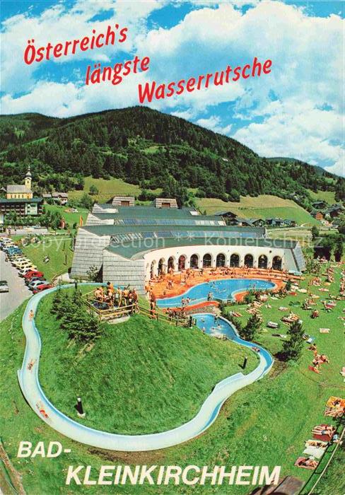 Bad Kleinkirchheim Kaernten AT Thermal Roemerbad Erlebnisbad mit laengster Wasse