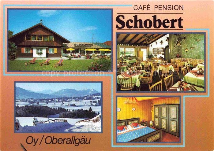 Oy Bad Mittelberg Oberallgaeu Bayern Café Pension Schobert Gastraum Fremdenzimme