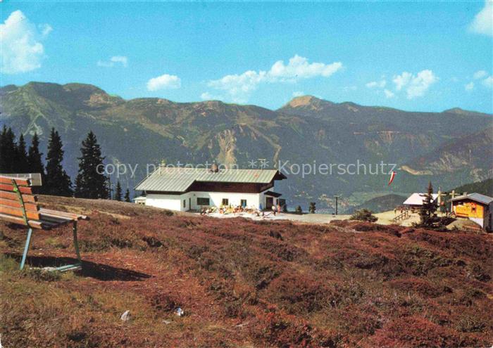Alpbach 1000m Brixlegg Tirol AT Wiedersbergerhornbahn Bergstation Rasthaus Hornb