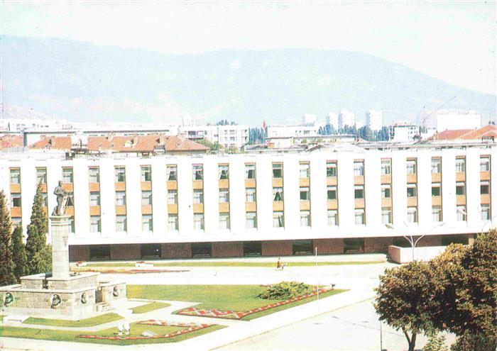 Sliwen Sliven Bulgaria Gebaeude des Bezirkskomitees der BKP Denkmal von Hadshi D