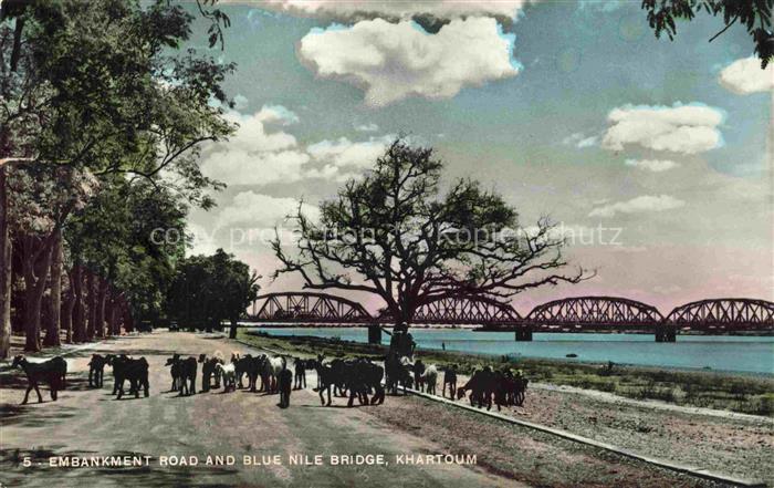 Khartoum Khartum Sudan Embankment Road and Blue Nile Bridge