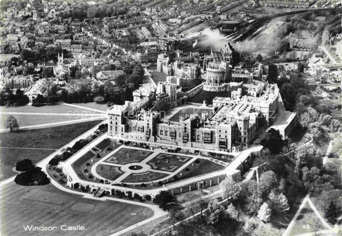 Windsor  Castle London UK Windsor Castle aerial view