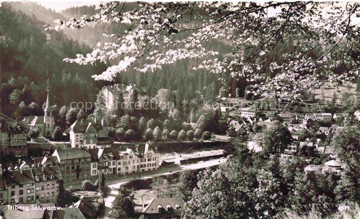 Triberg Schwarzwald BW Blick ins Tal