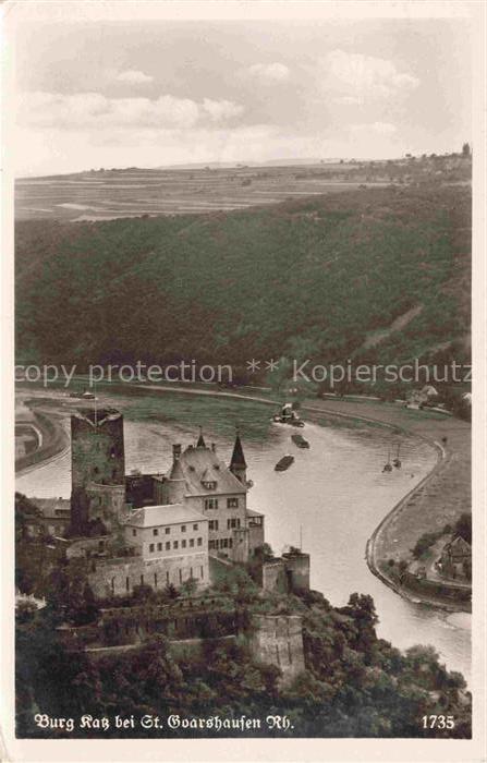 St Goarshausen Rhein Burg Katz