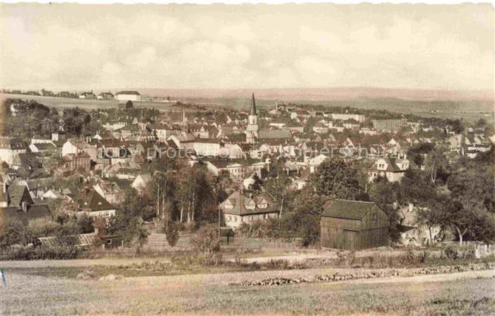 Stollberg  Erzgebirge Sachsen Stadtansicht mit Kirche