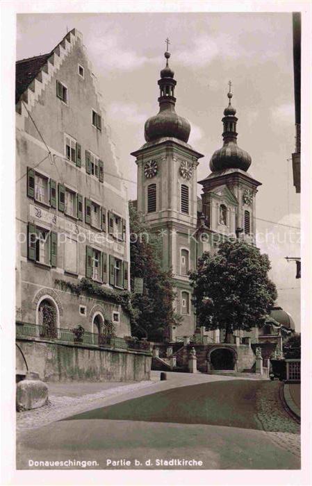 Donaueschingen BW Partie an der Stadtkirche