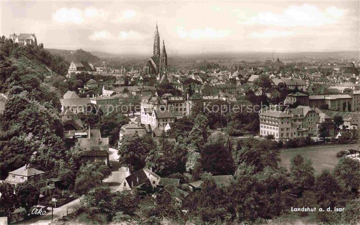 LANDSHUT  Isar Stadtpanorama