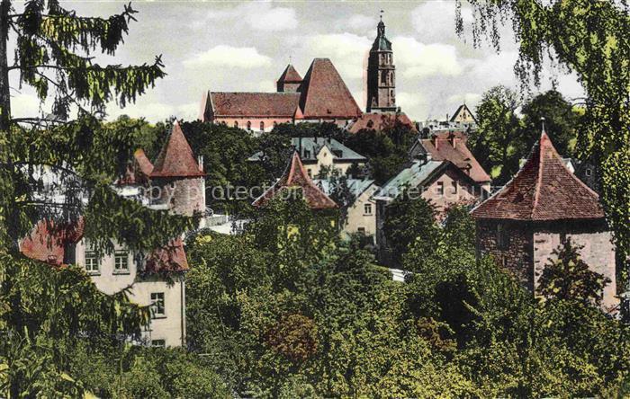 Weissenburg  Bayern Teilansicht mit Kirche