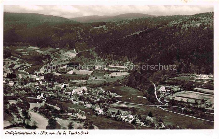 Heiligkreuzsteinach Heidelberg BW Panorama Blick von der Dr. Feucht-Bank