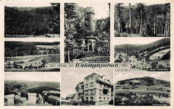 Waldkatzenbach Waldbrunn Neckar-Odenwald-Kreis BW Panorama Ruheplatz Schoene Aus