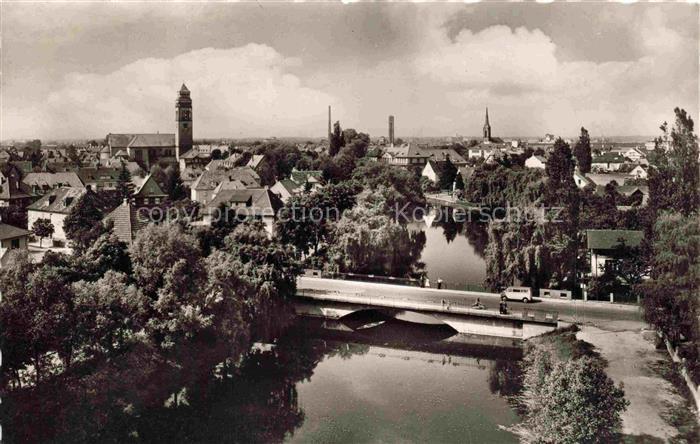 Kehl  Rhein Baden BW Stadtpanorama