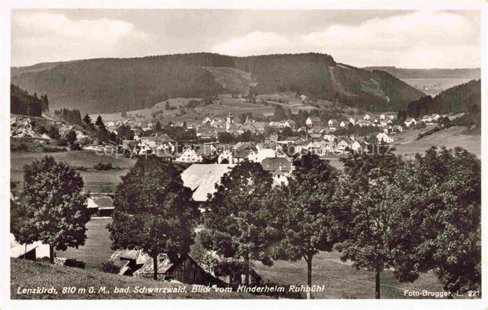 Lenzkirch Hochschwarzwald BW Panorama Blick vom Kinderheim Ruhbuehl