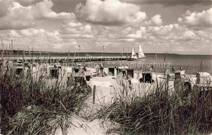 SCHARBEUTZ Ostseebad Schleswig-Holstein Duenen Strand Seebruecke