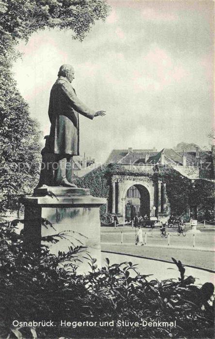 OSNABRueCK  CITY Hegertor und Stueve Denkmal
