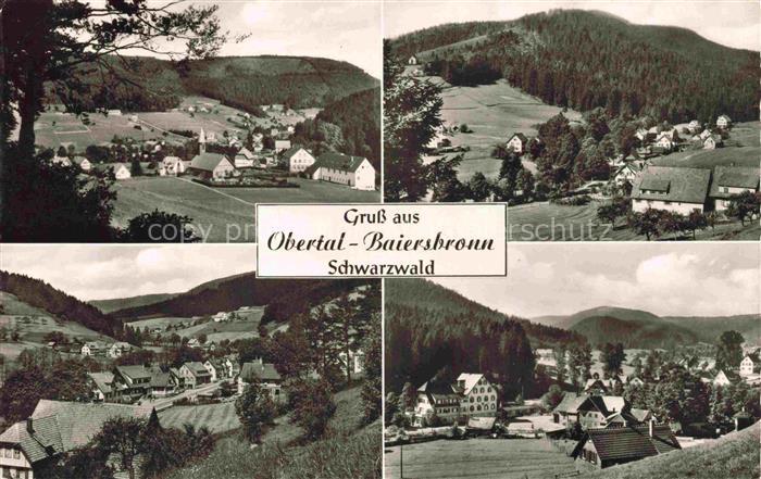 Obertal Baiersbronn Freudenstadt BW Panorama Teilansichten