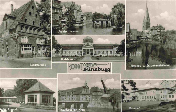 LueNEBURG  CITY Luenertorecke An der Ilmenau Badehaus St Johanniskirche Kurpark