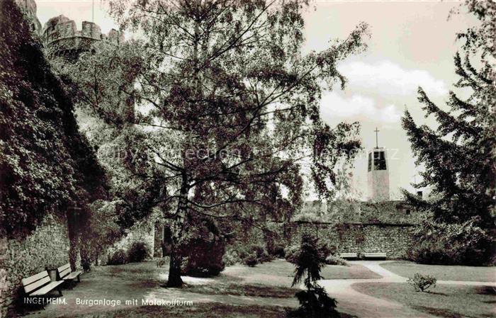 Ingelheim Rhein Burganlage mit Malakoffturm