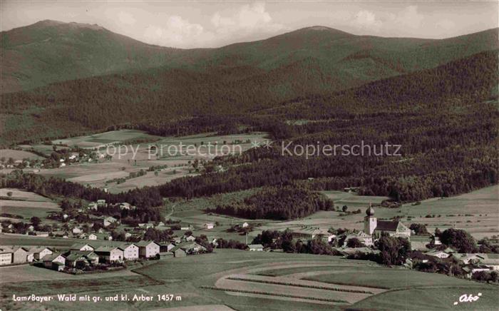 Lam Oberpfalz Wald mit Grossem und Kleinem Arber