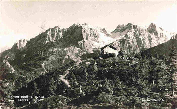 Hochsteinhuette Lienz Tirol AT mit Laserzgruppe