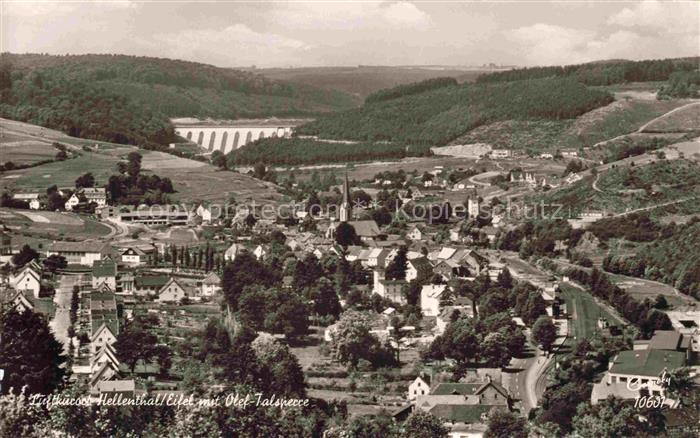 Hellenthal Eifel Euskirchen NRW mit Olef Talsperre Panorama