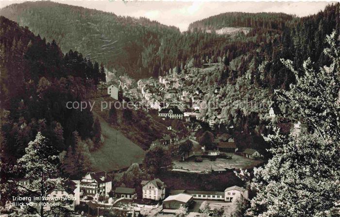 Triberg Schwarzwald BW Blick vom Hohnen
