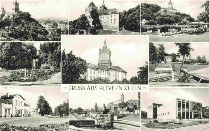 Kleve Niederrhein Schloss Park Brunnen Kurhaus Kuranlagen