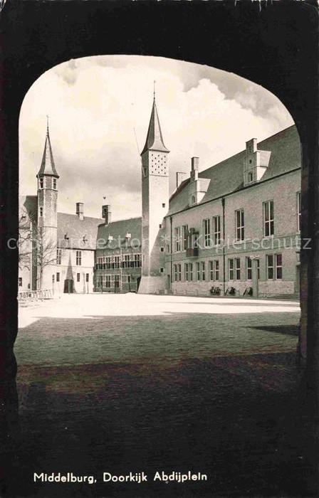 MIDDELBURG  Zeeland NL Doorkijk Abdijplein