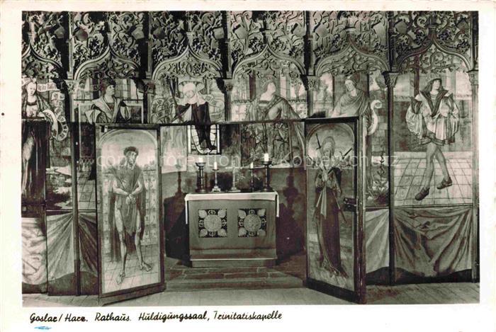 GOSLAR Harz Niedersachsen Rathaus Huldigungssaal Trinitatiskapelle