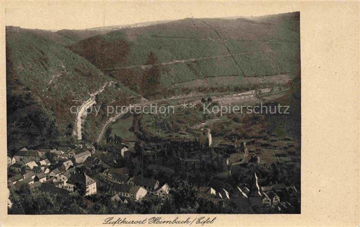 Heimbach  Eifel Rur Dueren NRW Fliegeraufnahme