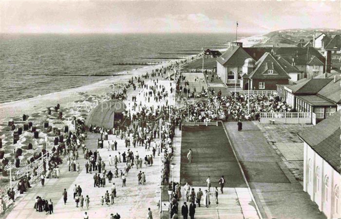 Insel Sylt Strandpromenade in Westerland