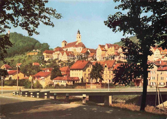 Horb Neckar BW Ortsansicht mit Kirche