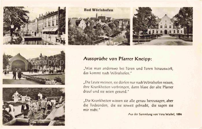 BAD WoeRISHOFEN Kanal Konzertpavillon Wassertreten Kuranlagen