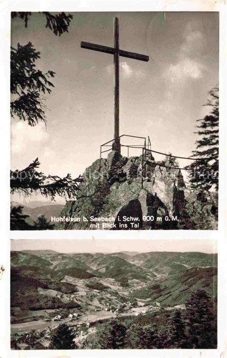 Seebach Schwarzwald Ottenhoefen BW Hohfelsen mit Talblick