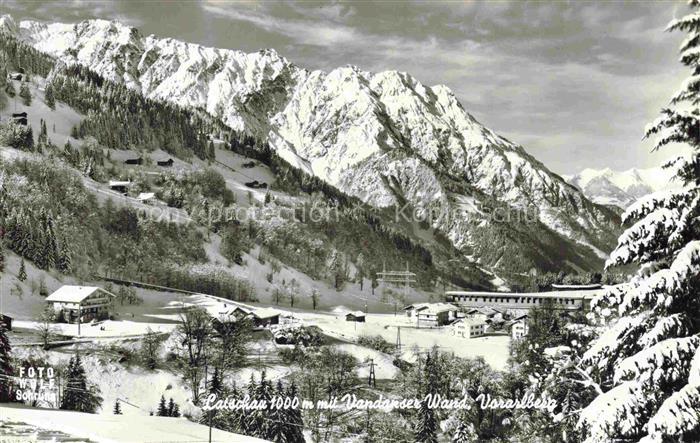 Latschau Tschagguns Vorarlberg AT mit Vandanser Wand