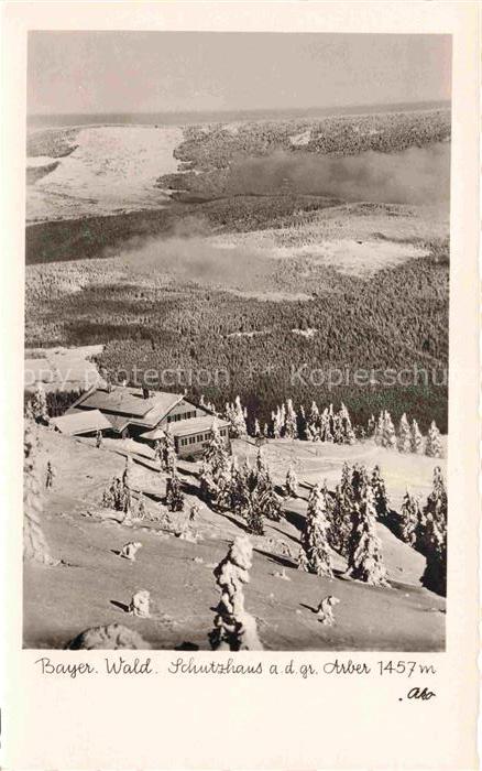 Arberschutzhaus 1456m Bayerisch Eisenstein Bayern Fliegeraufnahme