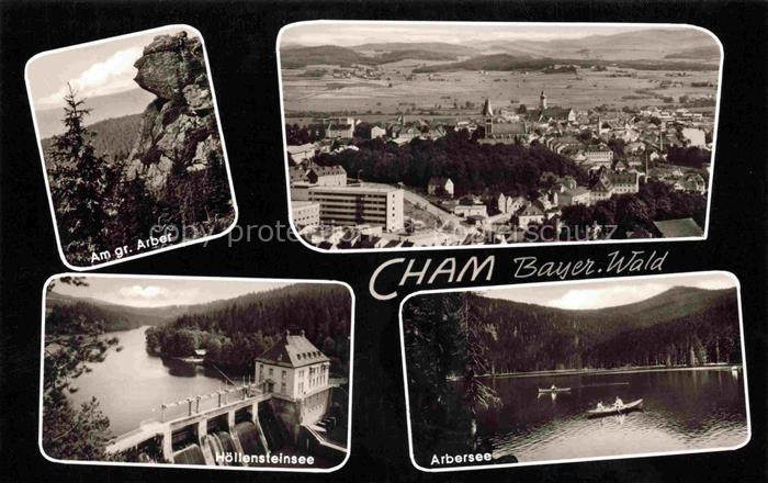 Cham  Oberpfalz Am gr Arber Fliegeraufnahme Hoellensteinsee Arbersee