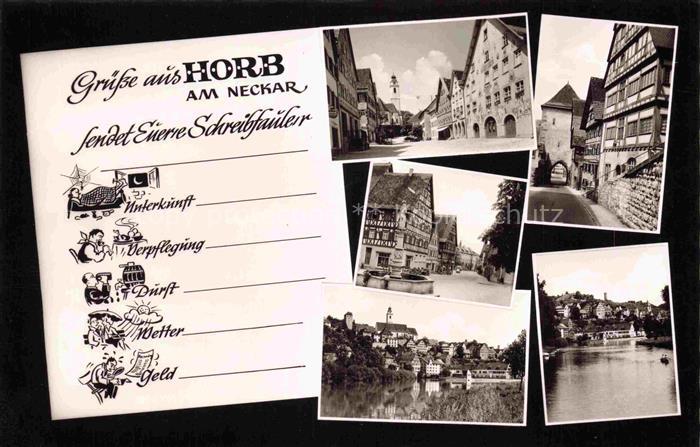 Horb Neckar BW Ortspartien Neckarblick