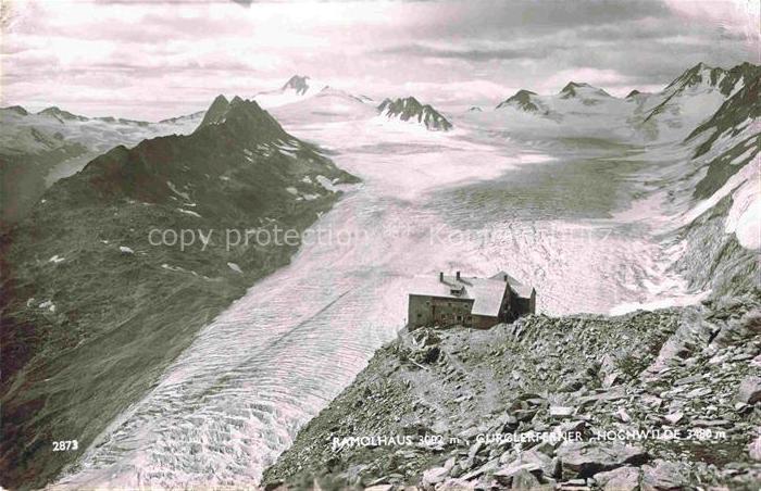 Ramolhaus 3802m Obergurgl Tirol AT Gletscher mit Hochwilde