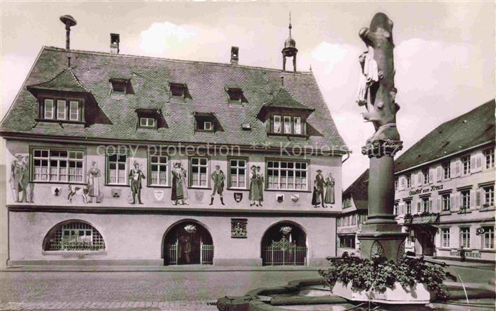 Haslach Kinzigtal Ortenaukreis BW Rathaus Brunnen
