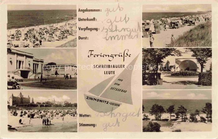 ZINNOWITZ Ostseebad Strandpartien Kuranlagen Kurkonzert