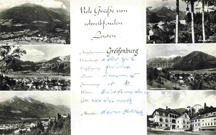 Greifenburg Drau Kaernten AT Teilansichten Panorama Hotel