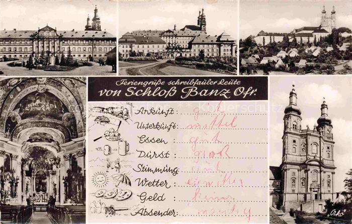 Staffelstein Schloss Banz Kirche Inneres