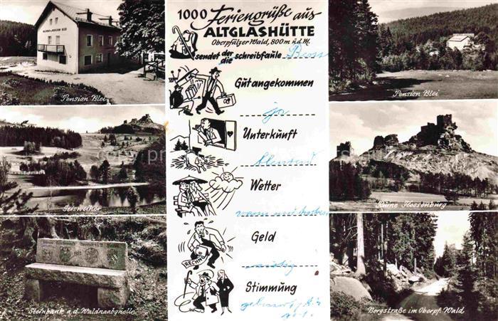 Altglashuette Oberpfalz Baernau Pension Blei Geisweiher Steinbank Waldnaabquelle