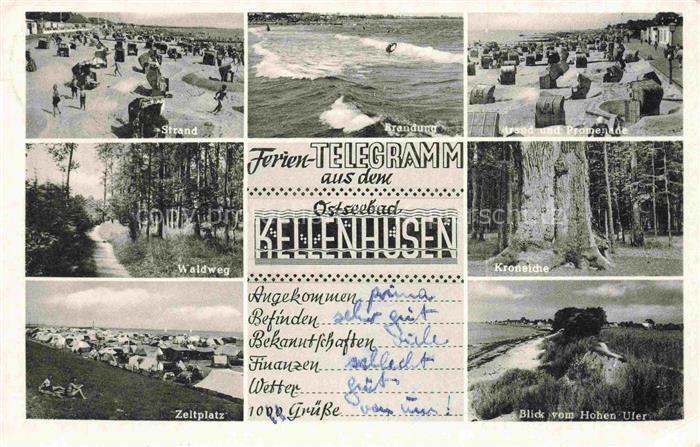 KELLENHUSEN Ostseebad Schleswig-Holstein Strand Brandung Promenade Waldweg Krone