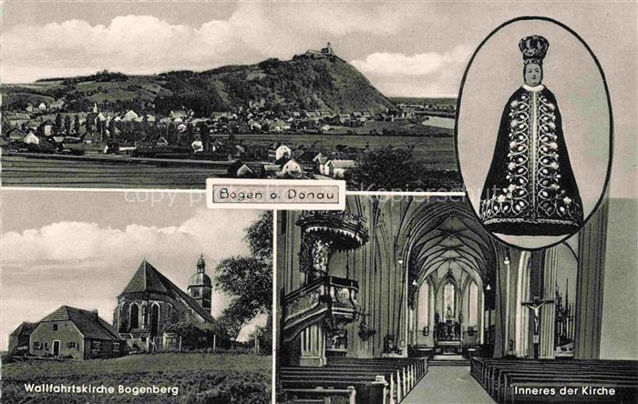 Bogen Donau Niederbayern Panorama Wallfahrtskirche Inneres Marienbild