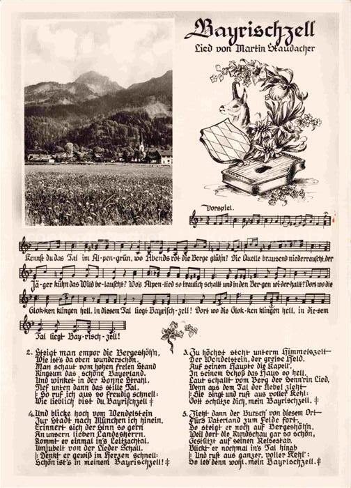 Bayrischzell Bayrisch Zell Panorama Liedtext