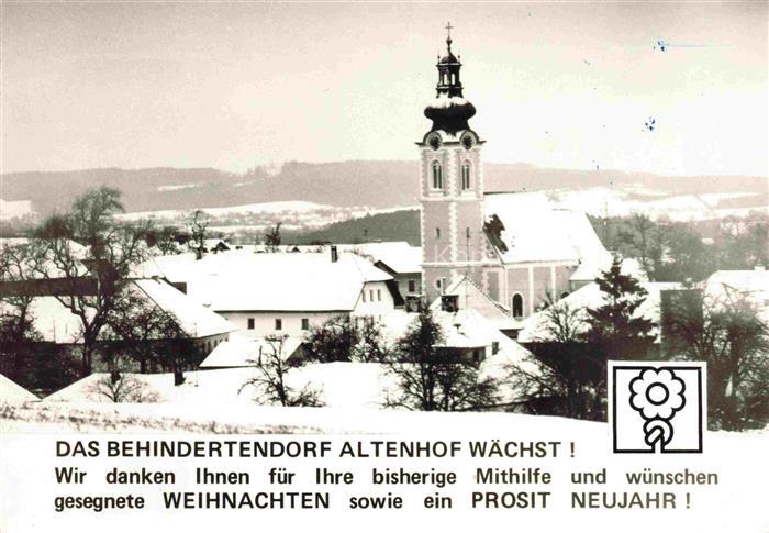 Altenhof Hausruck Gaspoltshofen Oberoesterreich AT Panorama mit Kirche