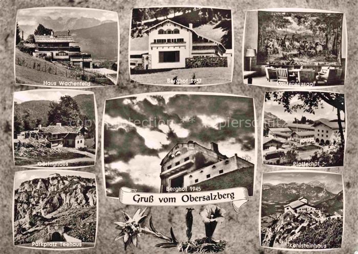 Obersalzberg Berchtesgaden Bayern Haus Wachenfeld Berghof 1937 Goeringhaus Parkp